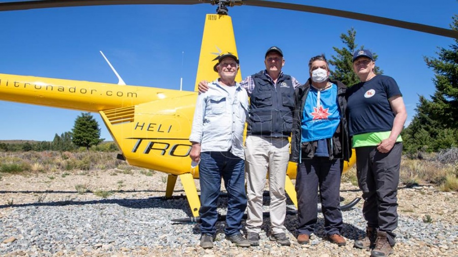 RESCATARON A JORGE RACHID EN HELICÓPTERO DE LA ZONA DE LAGO ESCONDIDO