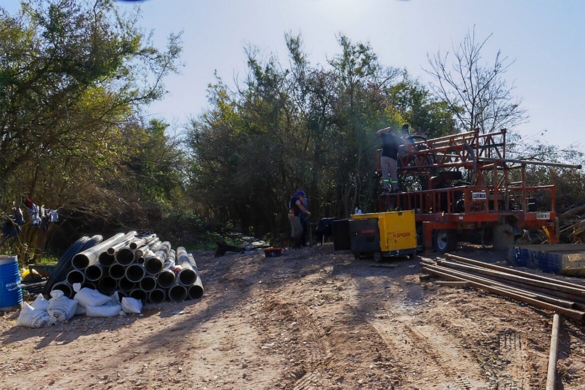 ESTÁ POR FINALIZAR LA CONSTRUCCIÓN DEL POZO DE AGUA DE EL PATO