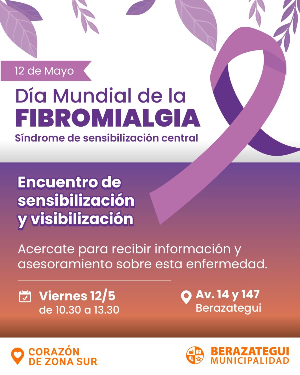 BERAZATEGUI REFUERZA LA VISIBILIZACIÓN Y CONCIENTIZACIÓN DE LA FIBROMIALGIA