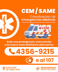 TELÉFONOS EN CASO DE EMERGENCIAS MÉDICAS