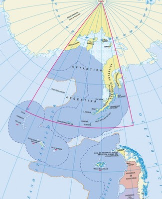 NUEVO MAPA BICONTINENTAL UBICA A LA ANTÁRTIDA HACIA “ARRIBA”