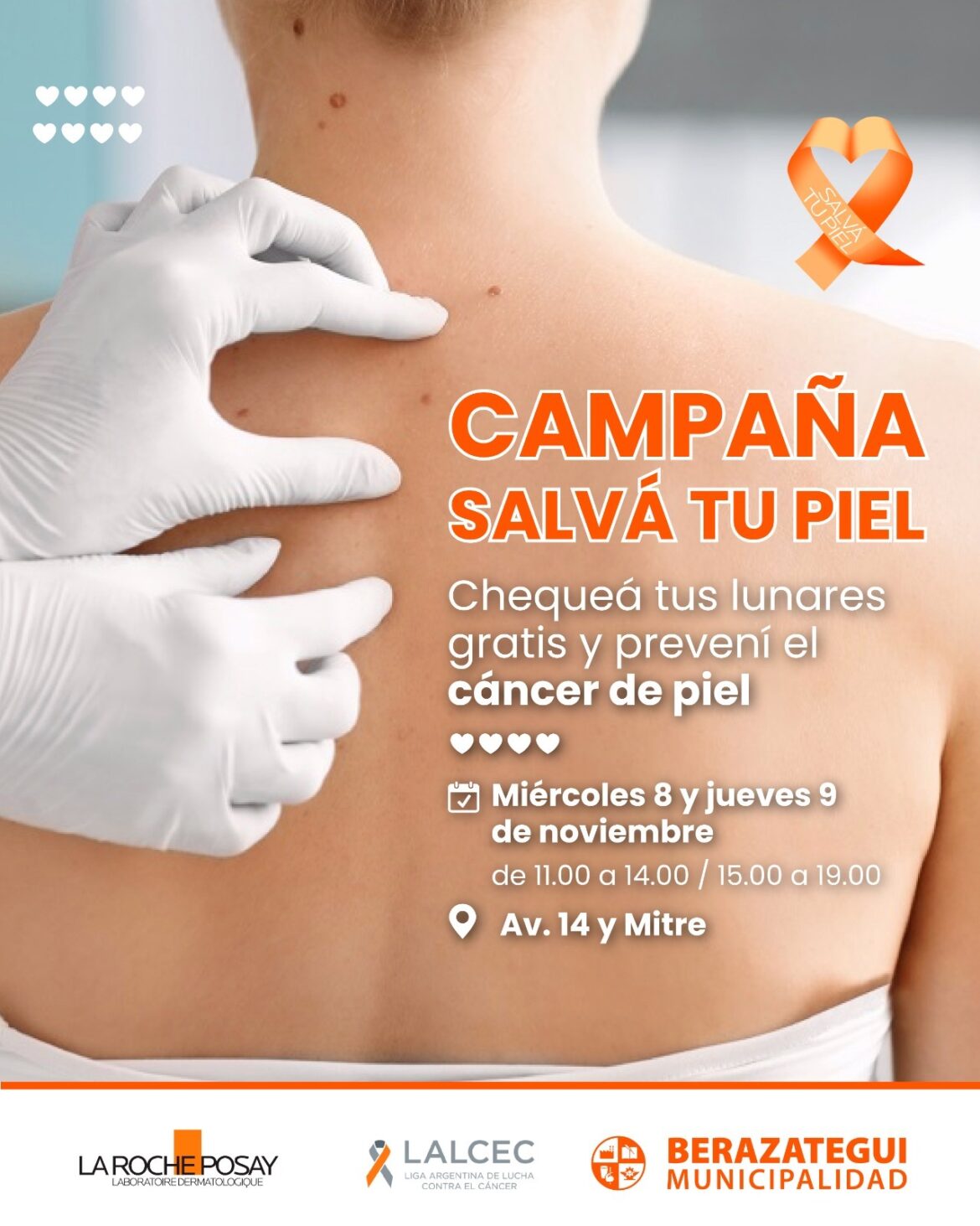 JORNADAS DE PREVENCIÓN DEL CÁNCER DE PIEL EN BERAZATEGUI