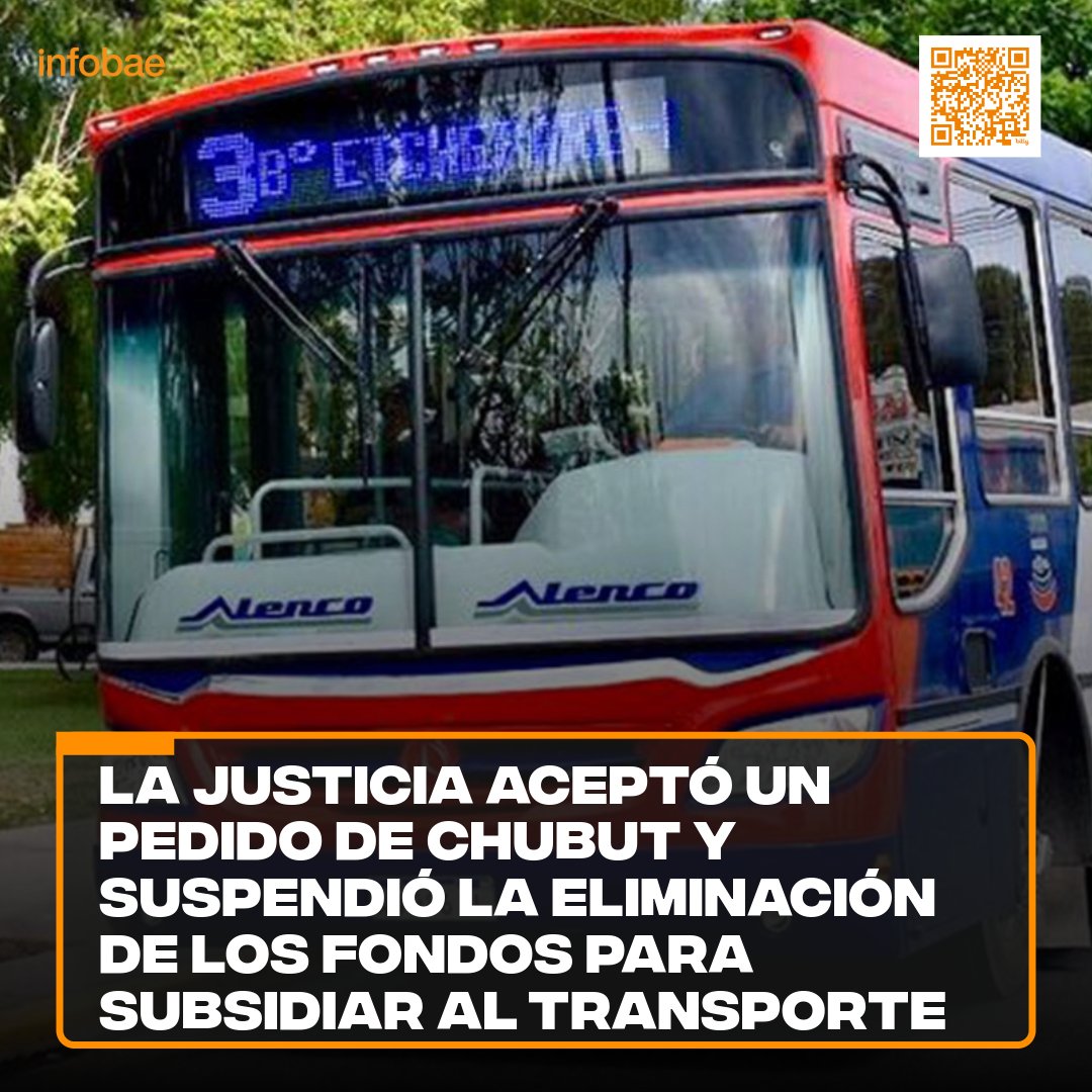 LA JUSTICIA ACEPTÓ UN PEDIDO DEL GOBERNADOR DE CHUBUT Y SUSPENDIÓ LA ELIMINACION DE LOS FONDOS PARA SUBSIDIAR AL TRANSPORTE