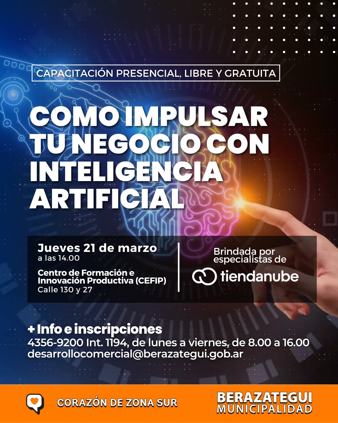 CAPACITACIÓN GRATUITA SOBRE “CÓMO IMPULSAR TU NEGOCIO CON INTELIGENCIA ARTIFICIAL”