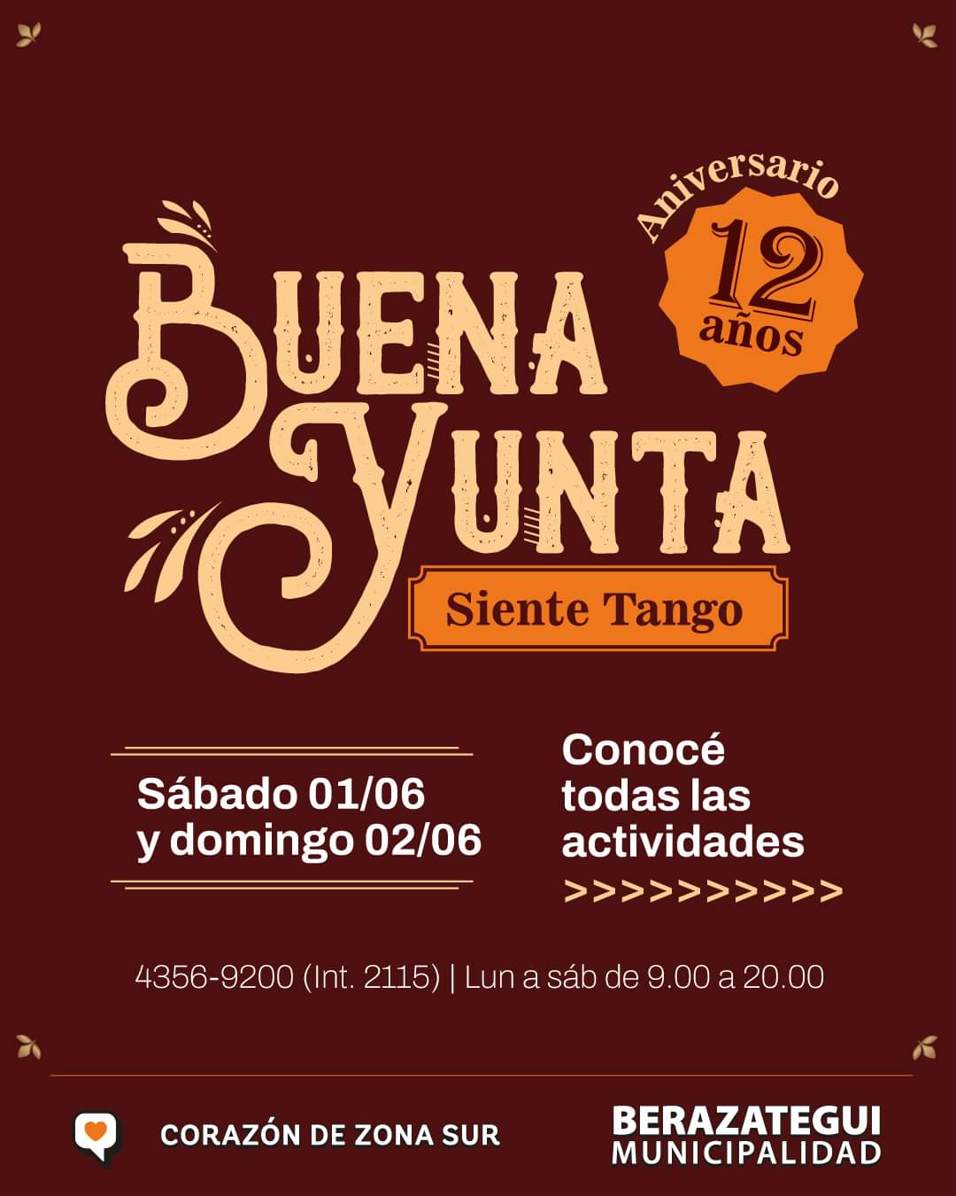 ¡SE VIENE EL ANIVERSARIO DE BUENA YUNTA!