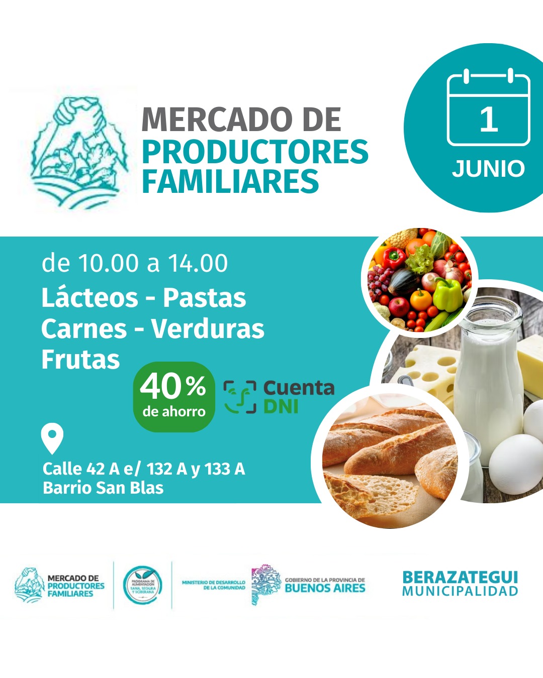 LLEGA EL MERCADO DE PRODUCTORES FAMILIARES A BERAZATEGUI