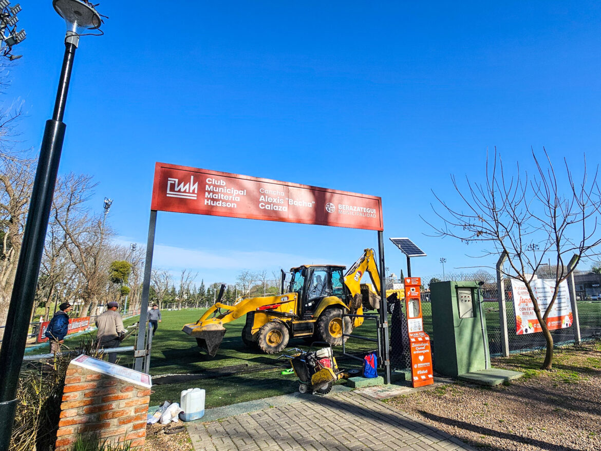 RENOVARÁN LA CANCHA DE CÉSPED SINTÉTICO DEL CLUB MUNICIPAL MALTERÍA HUDSON