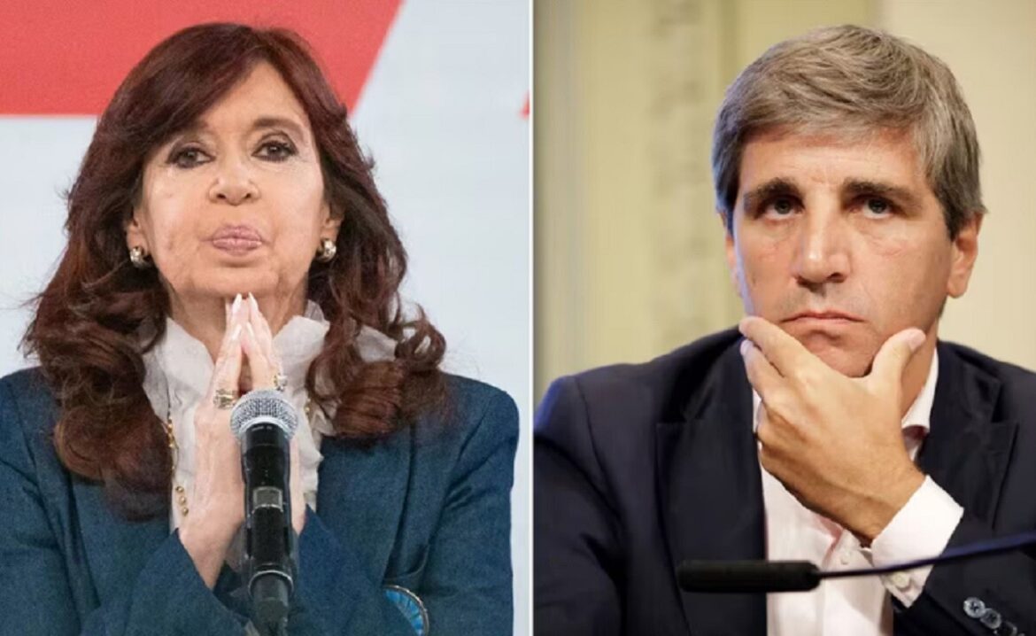  “BOBO, VIOLENTO” Y “QUEDATE CHILLANDO TRANQUILA”: EL FUERTE CRUCE ENTRE CRISTINA KIRCHNER Y LUIS CAPUTO EN LAS REDES