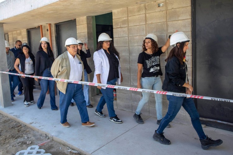 MUSSI RECORRIÓ LAS OBRAS DE URBANIZACIÓN DEL BARRIO ONCE DE EL PATO