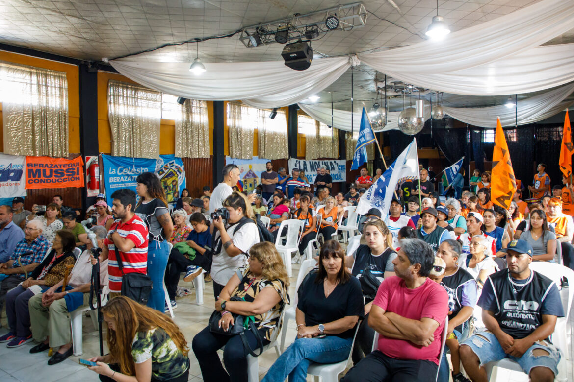 MUSSI LLAMÓ A LA UNIDAD DEL MOVIMIENTO OBRERO EN EL PLENARIO DE LAS DOS CTA EN BERAZATEGUI